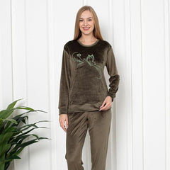 Pijama Dama Catifea|0045-PM