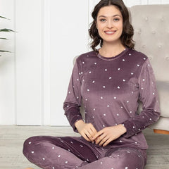 Pijama Dama Catifea|0048-PM