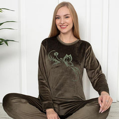 Pijama Dama Catifea|0045-PM