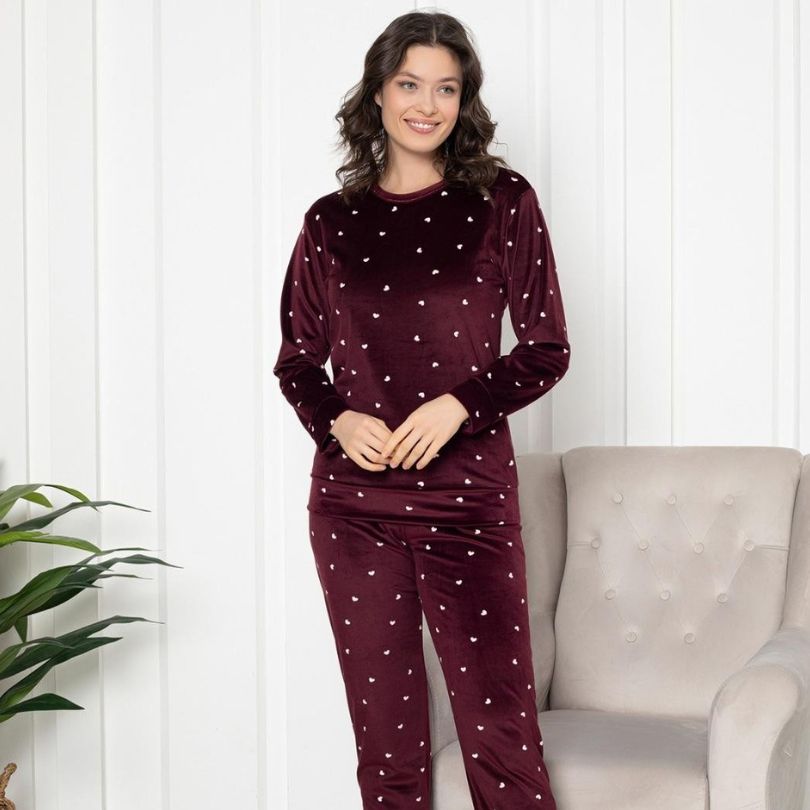 Pijama Dama Catifea|0047-PM