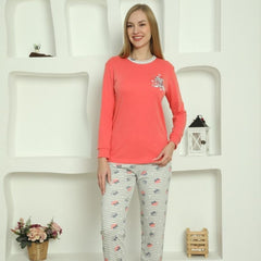 Pijama Dama Bumbac|0054-PM