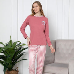 Pijama Dama Bumbac|0055-PM