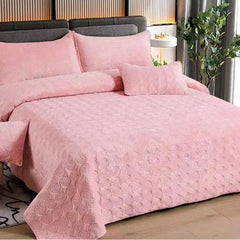 Cuvertura de Pat din Catifea – Set 5 Piese pentru Eleganta si Rasfat in Dormitor | COD 0478-CF