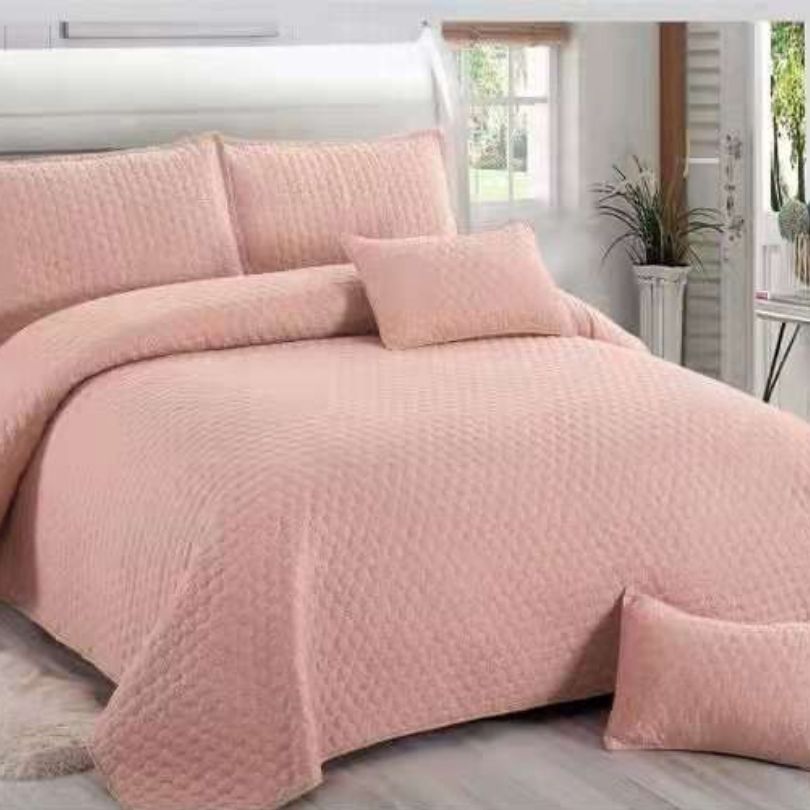 Cuvertură de Pat Uni din Bumbac – Set Complet 5 Piese | Eleganta si Confort Natural | COD 0515-CF