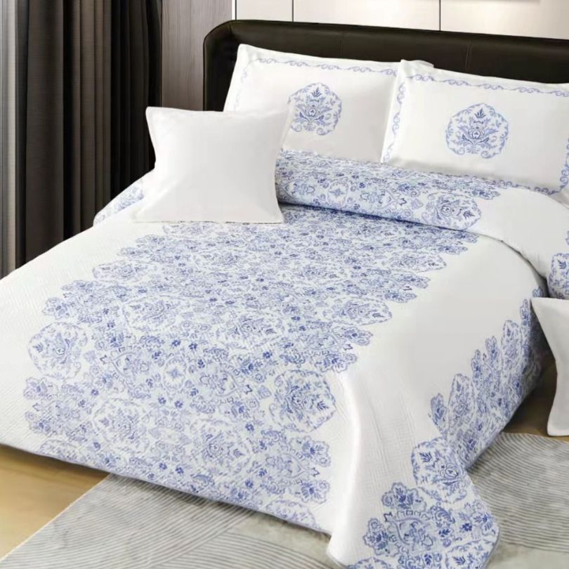 Cuvertura de Pat din Catifea – Set 5 Piese | Eleganta si Rasfat in Dormitor | COD 0497-CF