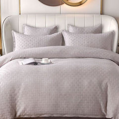 Lenjerie de Pat 6 Piese din Bumbac Tricotat – Confort si Eleganta pentru Dormitorul Tau | COD 0452-CF