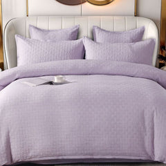 Lenjerie de Pat 6 Piese din Bumbac Tricotat – Confort si Eleganta pentru Dormitorul Tau | COD 0457-CF