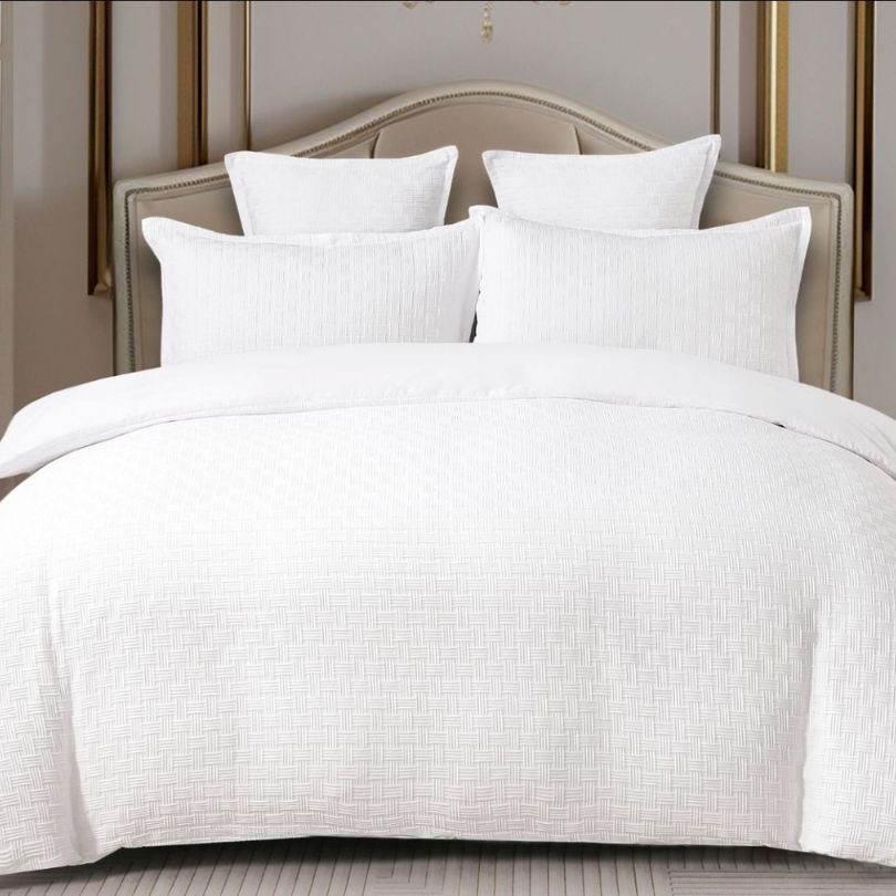 Lenjerie de Pat 6 Piese din Bumbac Tricotat – Confort si Eleganta pentru Dormitorul Tau | COD 0458-CF