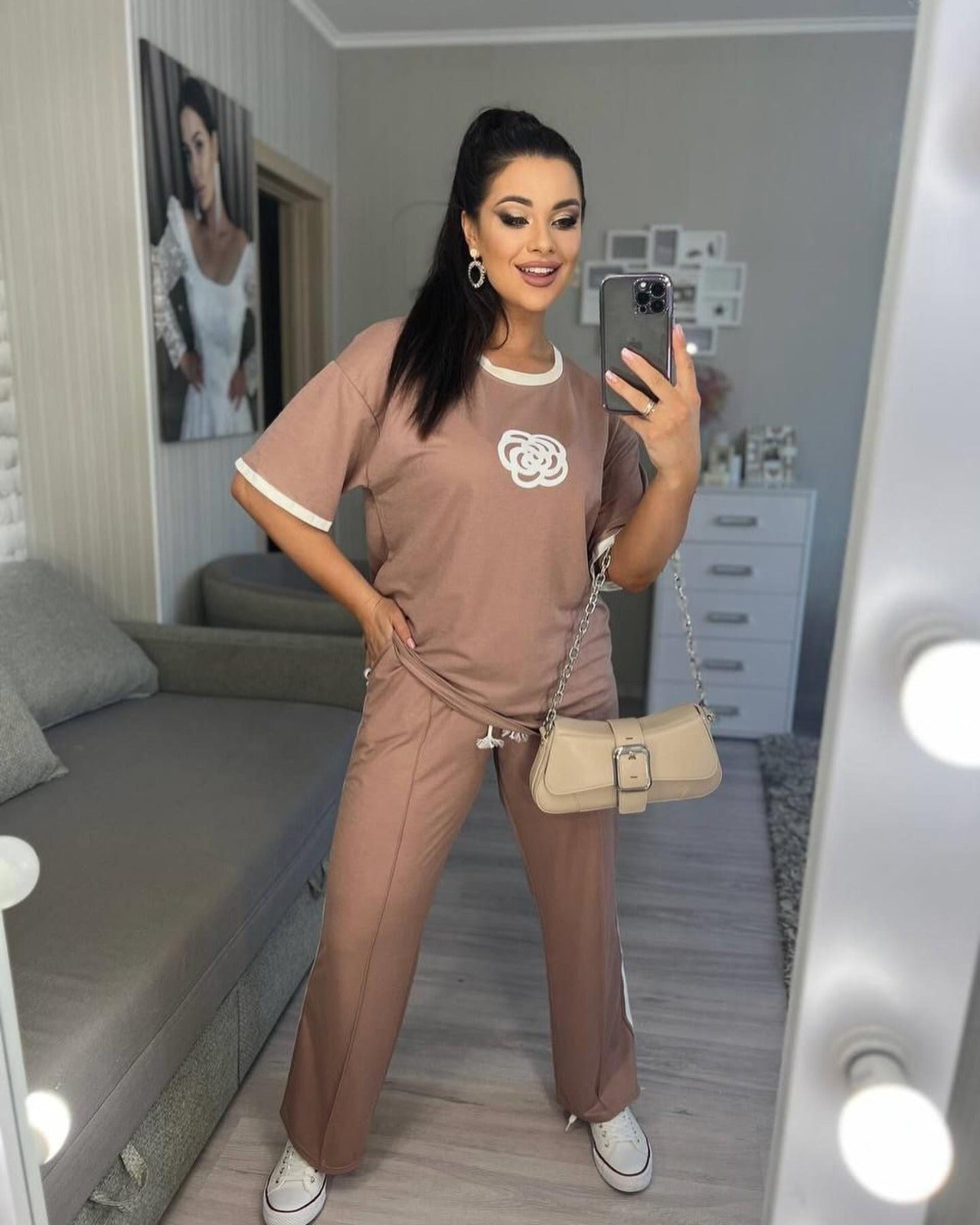 Trening dama marimi mari floare 3807