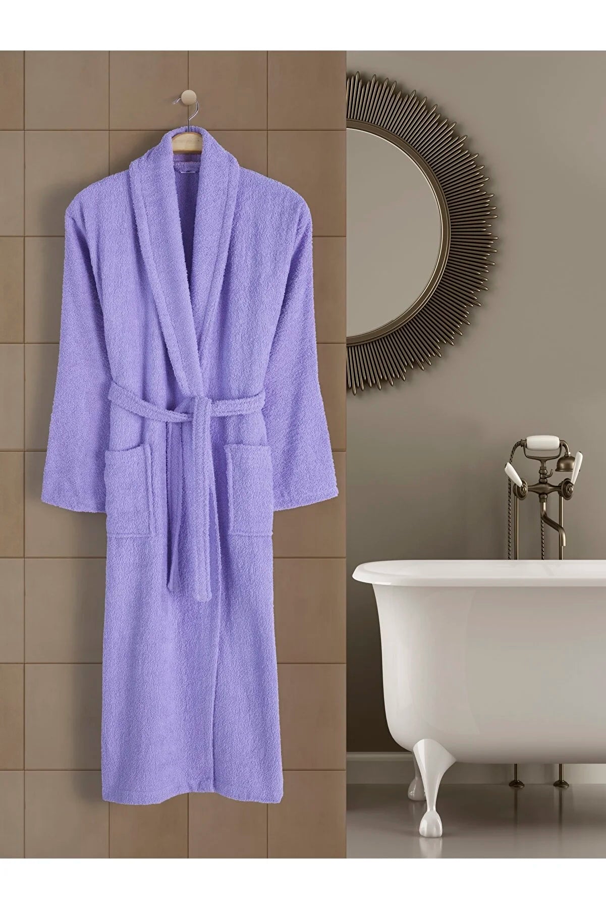 Halat de baie Unisex bumbac 100% – Mov