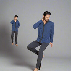 Pijama barbati – Model batal cu 5 nasturi, confort si stil | COD 8552-PJ