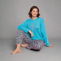 Pijama de dama din bumbac 100% – Confort si stil pentru nopti linistite | COD 8568-PJ