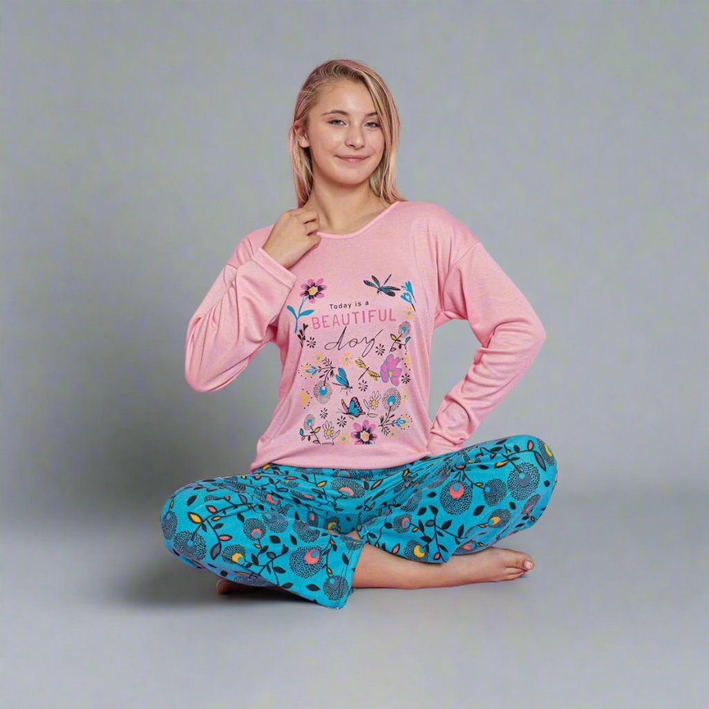 Pijama de dama din bumbac 100% – Confort si stil pentru nopti linistite | COD 8570-PJ