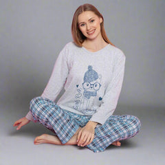 Pijama de dama din bumbac 100% – Confort si stil pentru nopti linistite | COD 8574-PJ