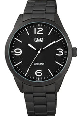 Ceas barbatesc Q&Q negru, mecanism quartz, Q77B-001PY