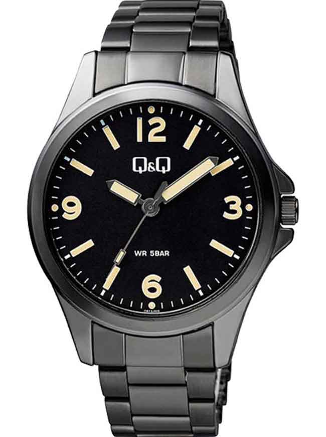 Ceas barbatesc, bratara neagra, Q&Q QB12J405Y