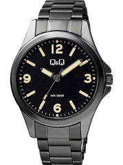 Ceas barbatesc, bratara neagra, Q&Q QB12J405Y