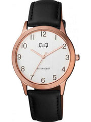 Ceas barbatesc, curea piele neagra, Q&Q QB36J104Y