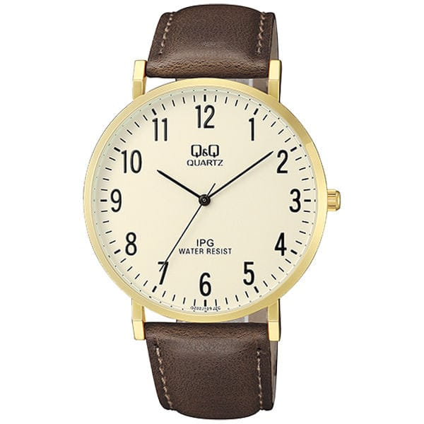 Ceas barbatesc Q&Q, curea maro, QZ02J103Y