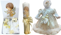 Trusou botez fetita cu lumanare Printesa Stela