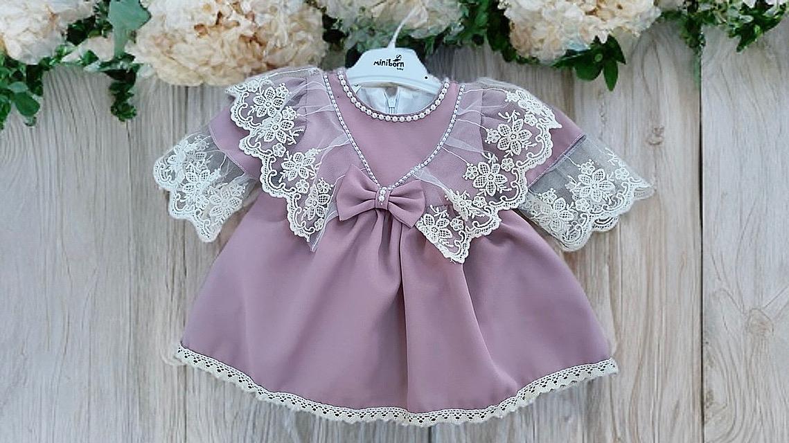 Trusou botez fetițe- Liliabelle Peony