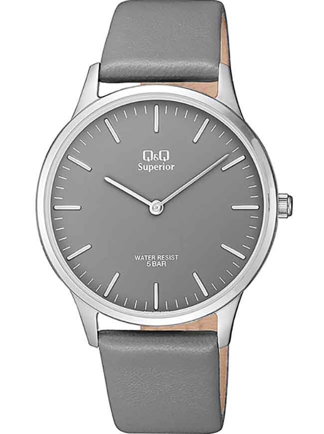 Ceas barbatesc curea gri, Q&Q S306J322Y
