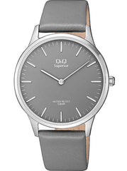 Ceas barbatesc curea gri, Q&Q S306J322Y