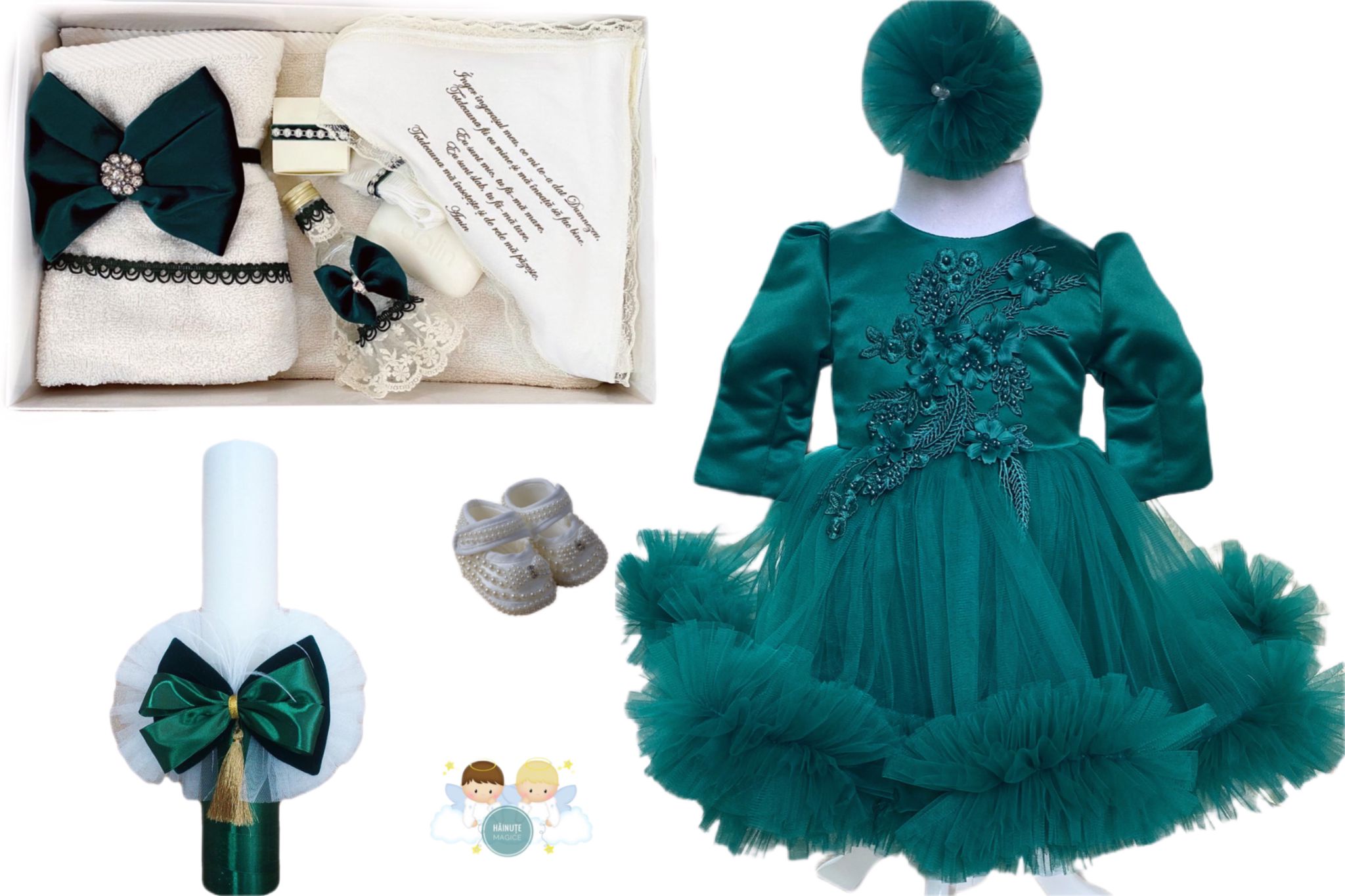 Set botez fete Green 3