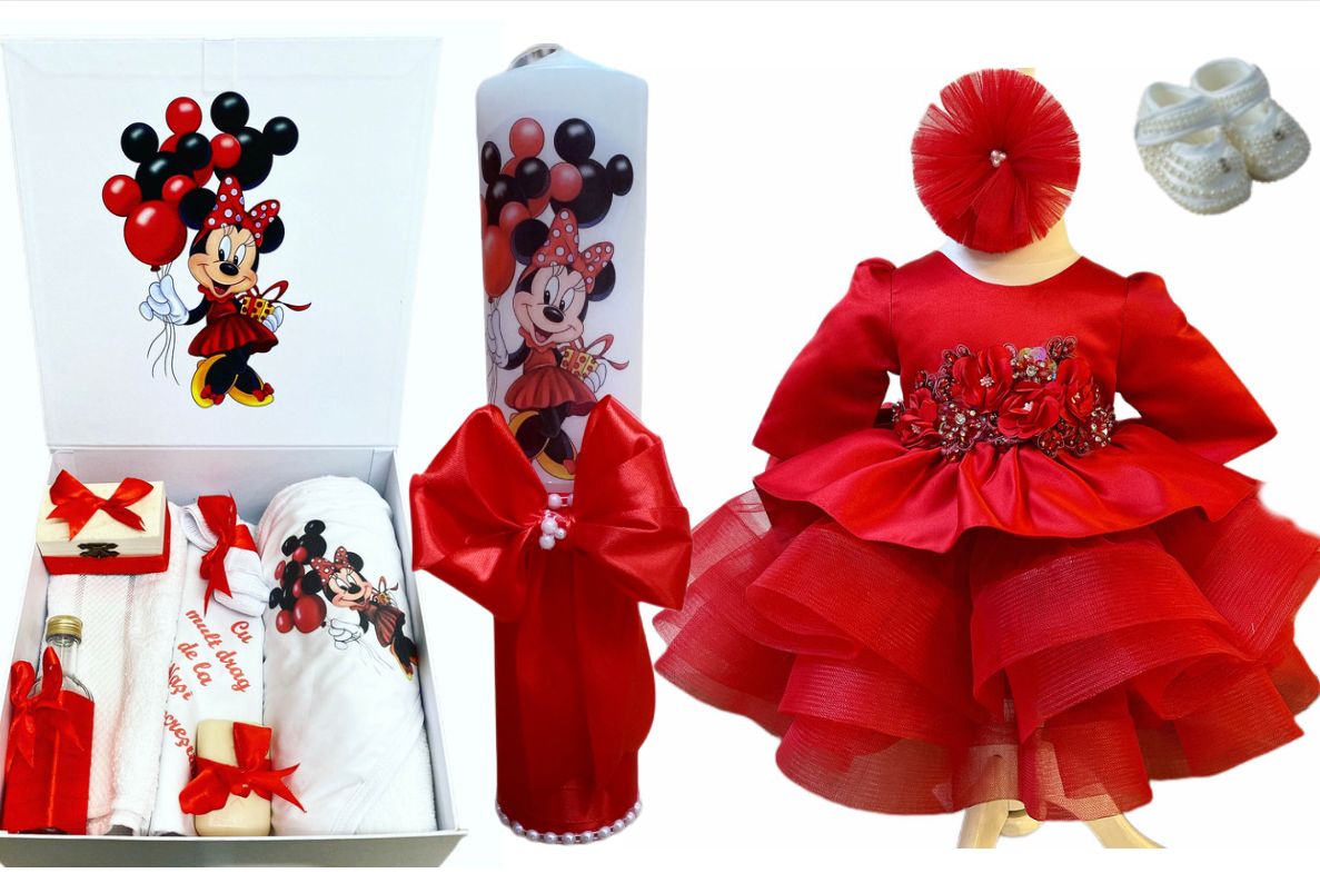 Set botez fete – Minnie red