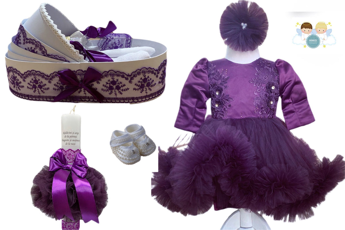 Set botez fete Purple 4