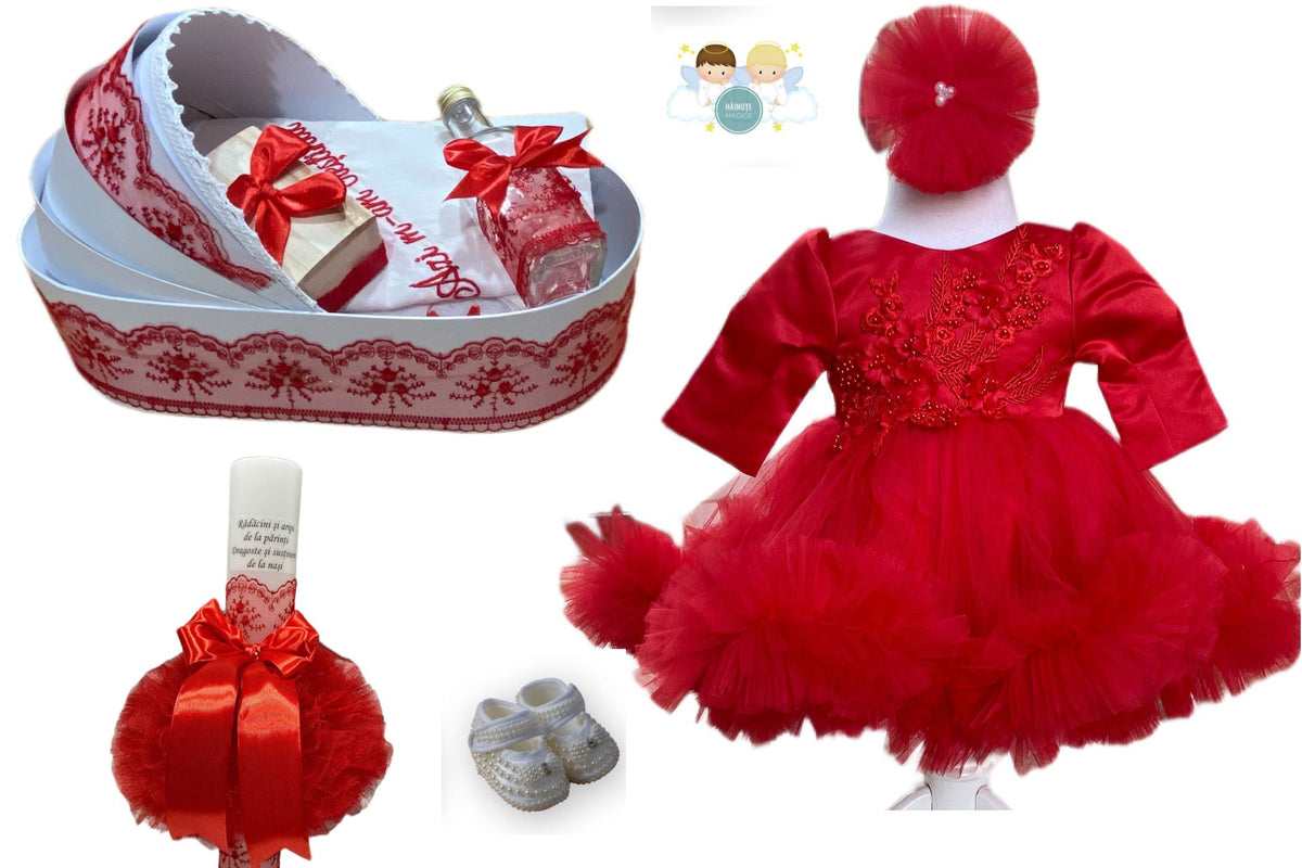 Set botez fete Red 4