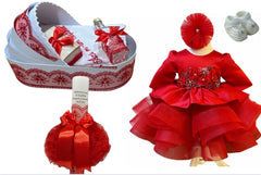 Set botez fete – Red dress