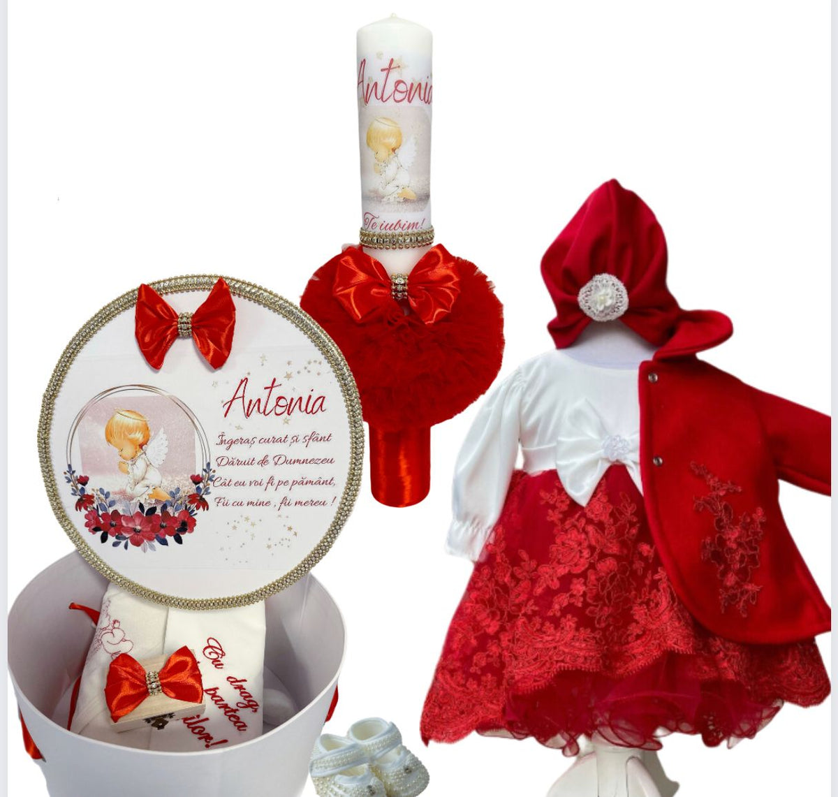 Set botez fete – Red girl