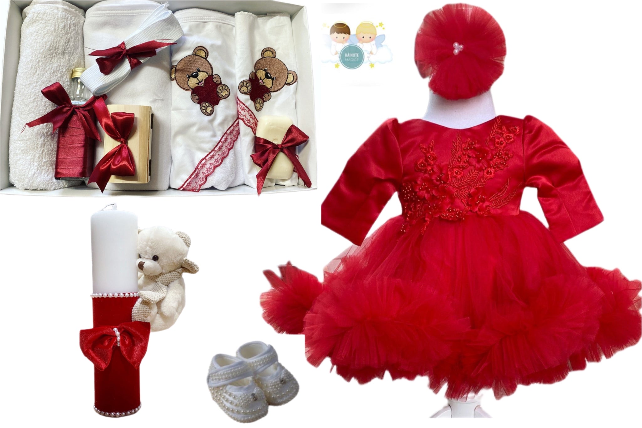 Set botez fetite Scufita Rosie