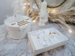 Trusou botez si lumanare Pure Swan