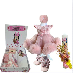 Trusou botez fete – Powder Dress – maneca scurta