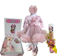 Trusou botez fete – Powder Dress – maneca lunga