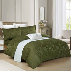 Lenjerie de Pat Jacquard de Lux cu Elastic – Set 4 Piese | COD 0179-PR