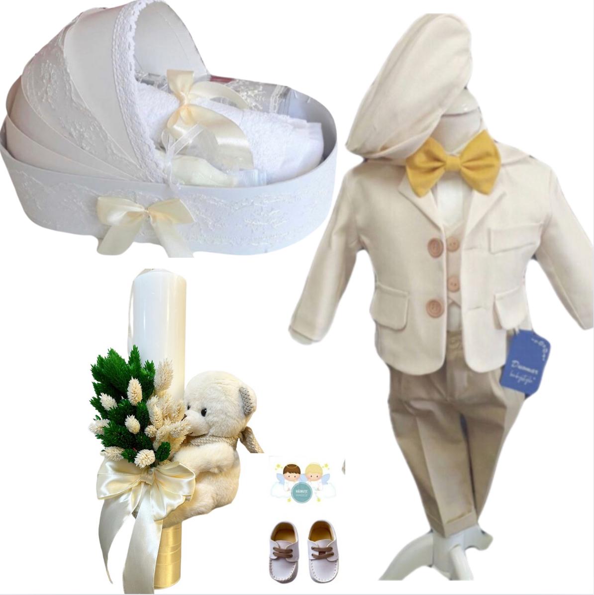Trusou botez baieti – Golden Moments Baptism Set