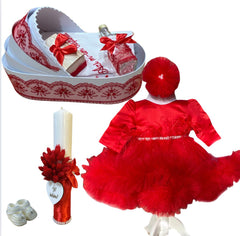 Trusou botez fete – Elegant Baptism Set