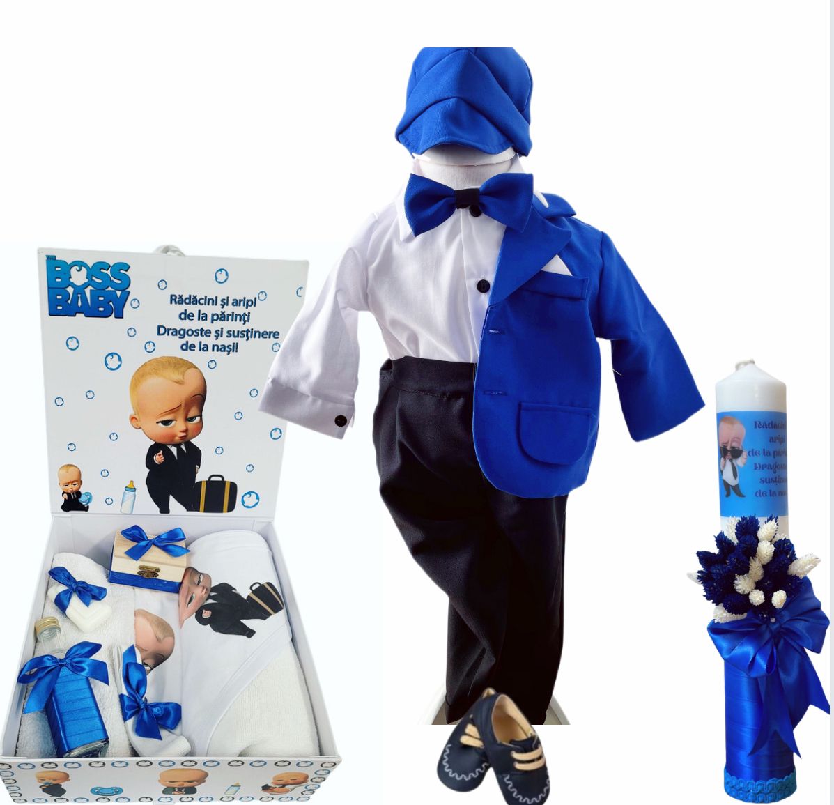 Trusou botez baieti – Teal Temptation Baby Set