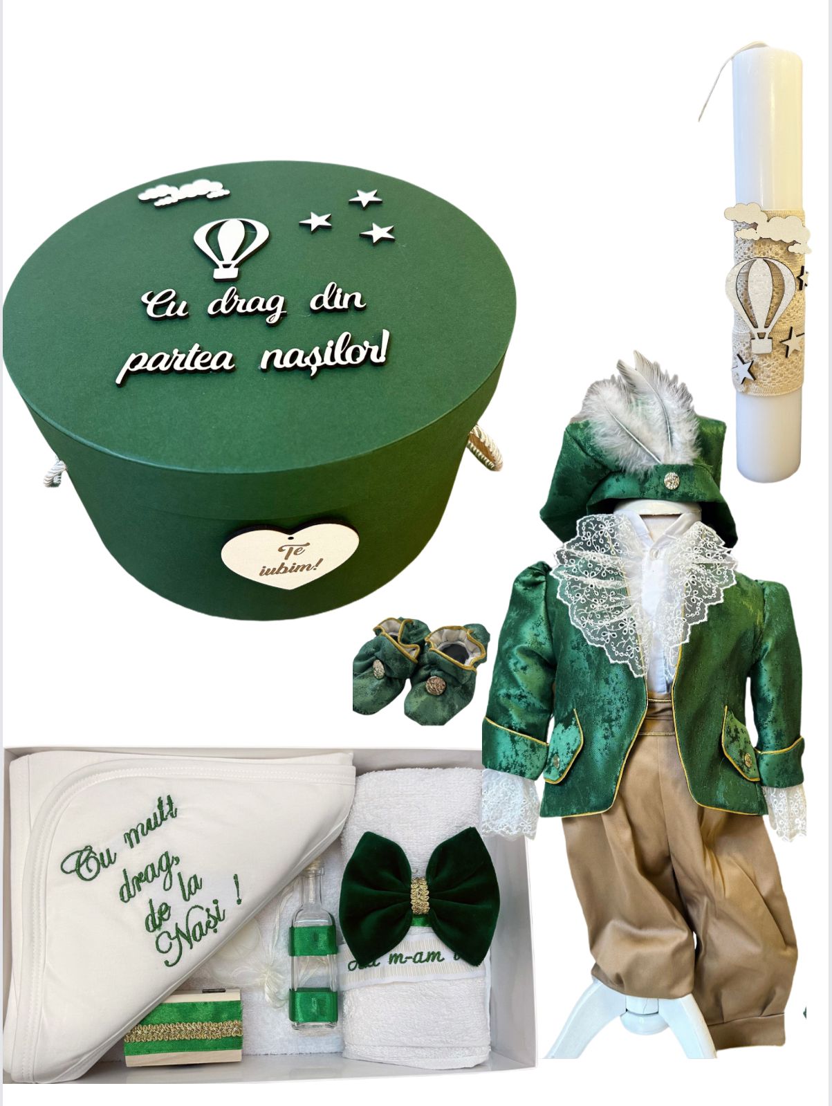 Trusou botez baieti – Prince Charming Baby Set