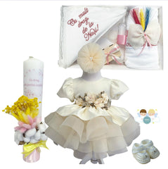Trusou botez fete – Golden Baby Girl Baptism Set