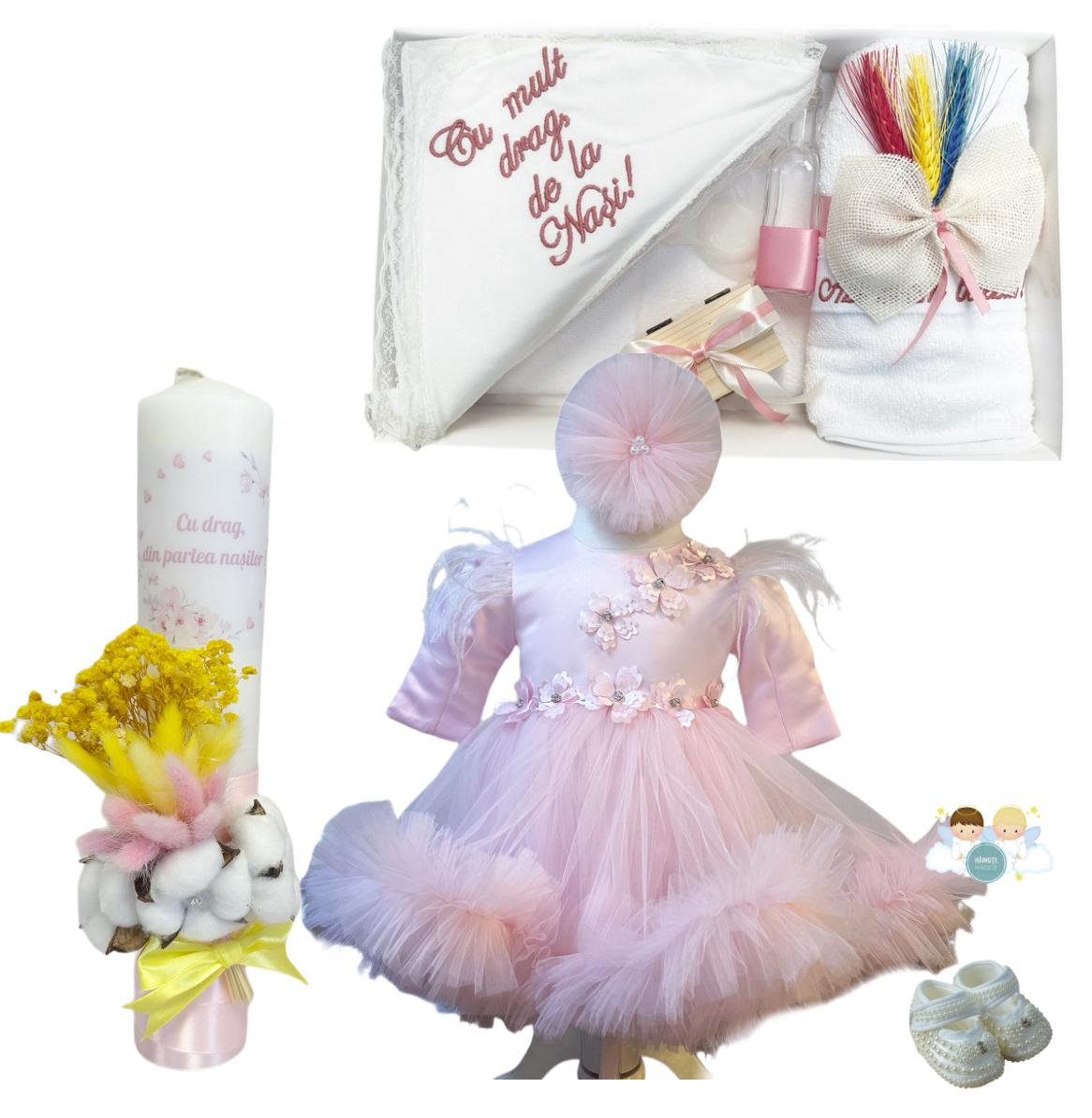 Trusou botez fete – Princess rose Baptism Set