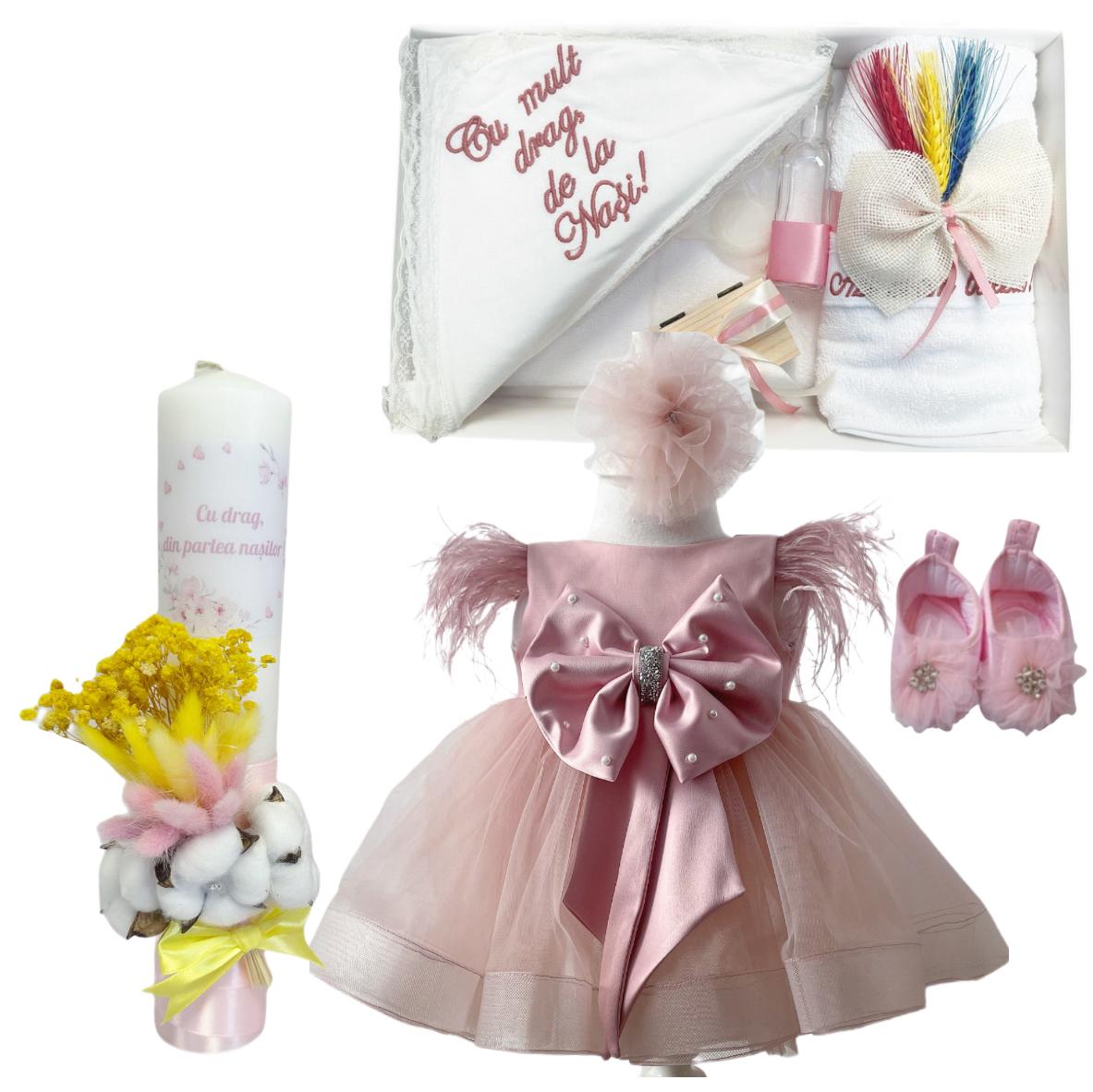 Trusou botez fete – Pinky Moments Baptism Set