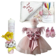Trusou botez fete – Pinky Moments Baptism Set