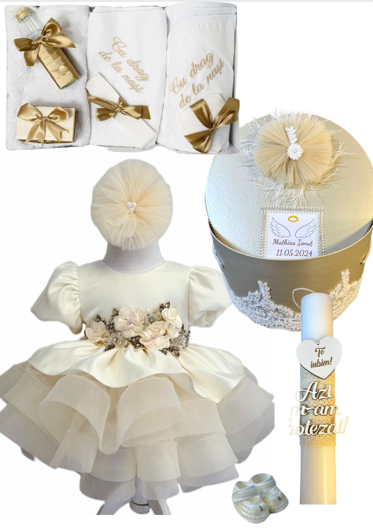 Trusou botez fete – Angelic Light Baptism Set