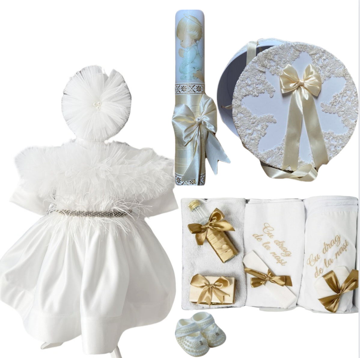 Trusou botez fete – Luxury Baptism Set