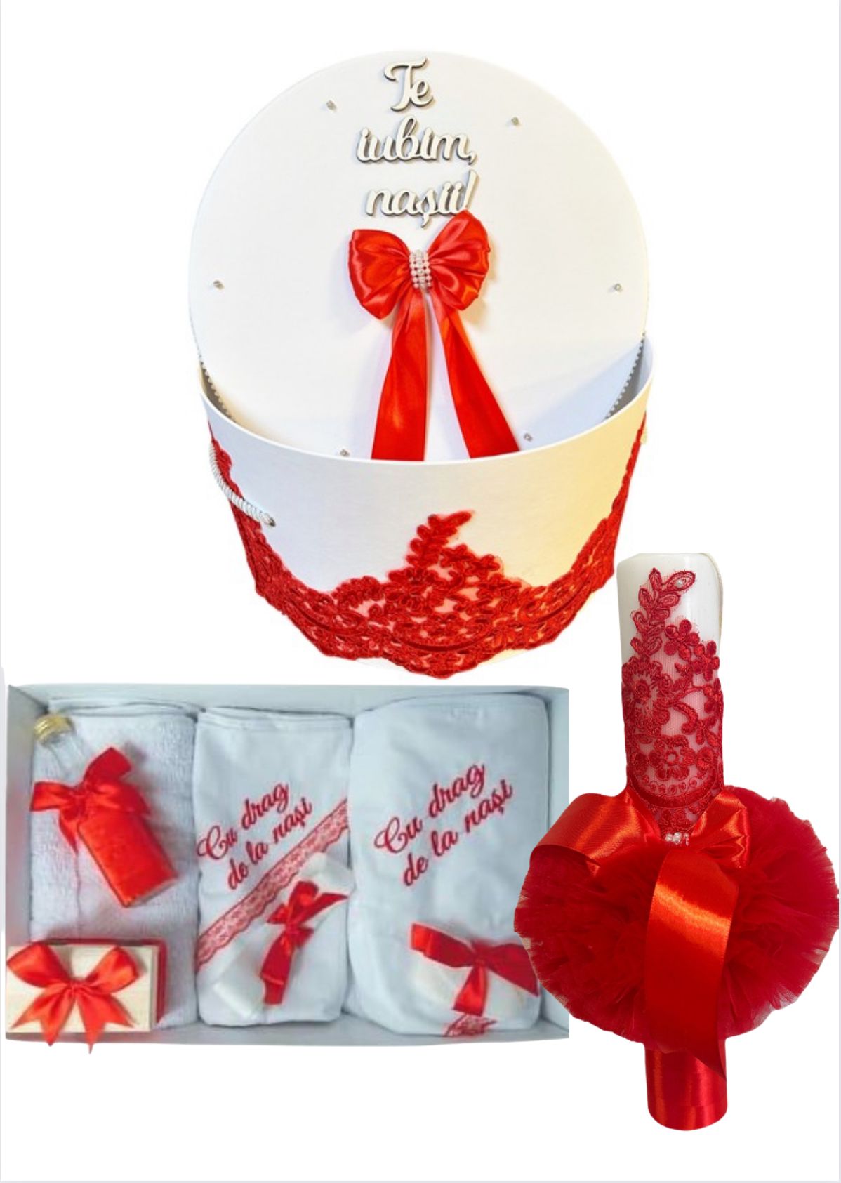 Trusou botez fete – Red Riding Hood Baptism Set