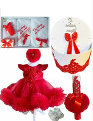 Trusou botez fete – Red Riding Hood Baptism Set